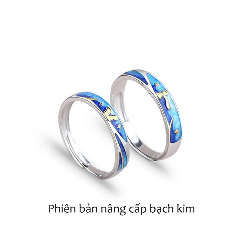 Nhẫn Đôi Bạc S925 Hoàng Tử Bé Và  Chú  Cáo