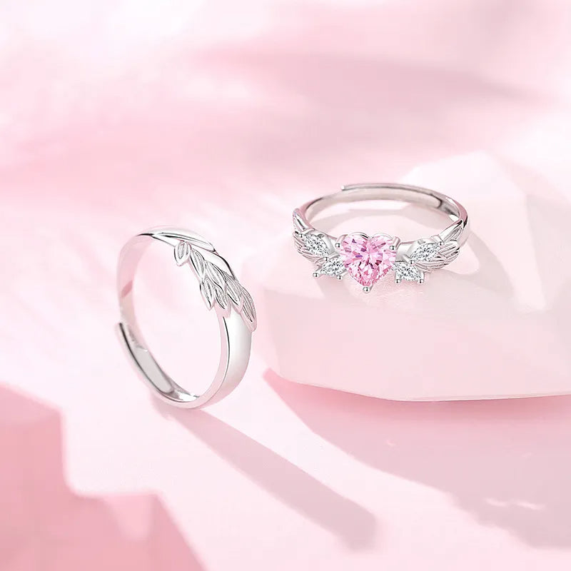 Nhẫn Đôi Bạc S925 Hình Đôi Cánh