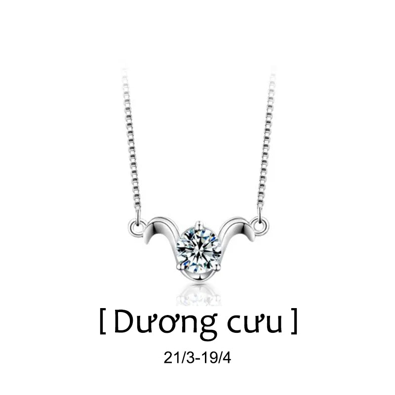 Dây Chuyền Moissanite Dành Cho 12 Cung Hoàng Đạo