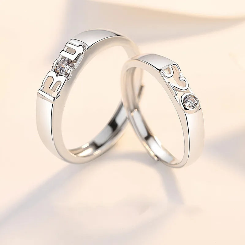 Nhẫn Cặp Đôi Bằng Bạc Nguyên Chất