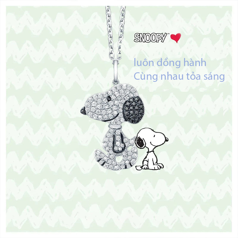 Dây Chuyền Bạc Snoopy