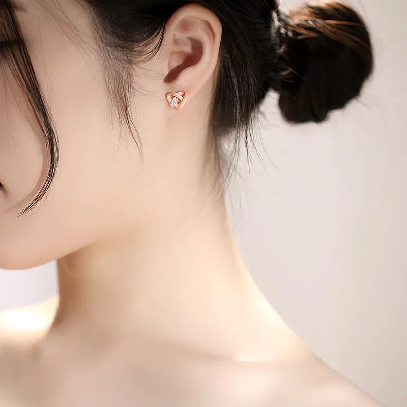 Bông Tai Bạc S925 Lãng Mạn Trong Lòng
