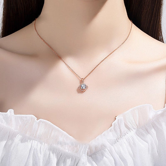 Dây Chuyền Bạc Vô Tận Tình Yêu Moissanite