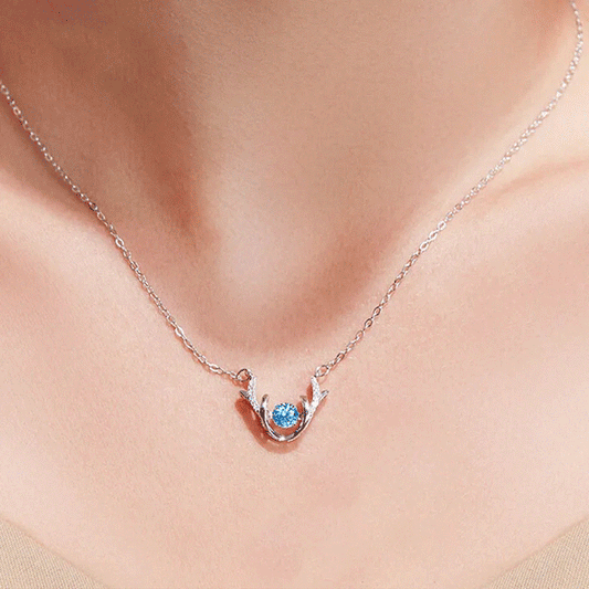 Dây Chuyền Bạc Hình Sừng Nai