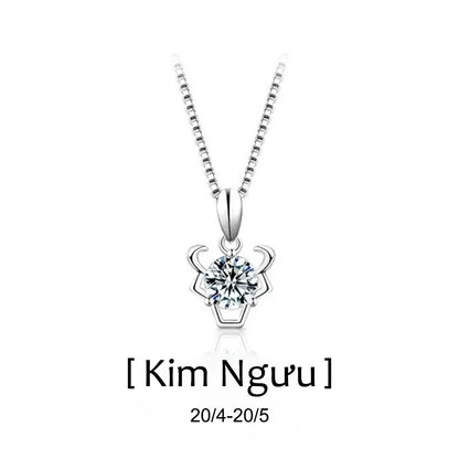Dây Chuyền Moissanite Dành Cho 12 Cung Hoàng Đạo
