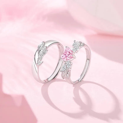 Nhẫn Đôi Bạc S925 Hình Đôi Cánh