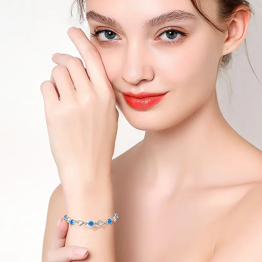 Vòng Tay Bạc Trái Tim Của Đại Dương