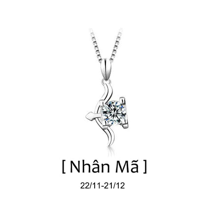 Dây Chuyền Moissanite Dành Cho 12 Cung Hoàng Đạo