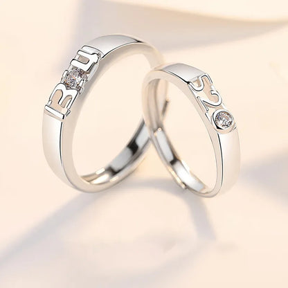 Nhẫn Cặp Đôi Bằng Bạc Nguyên Chất