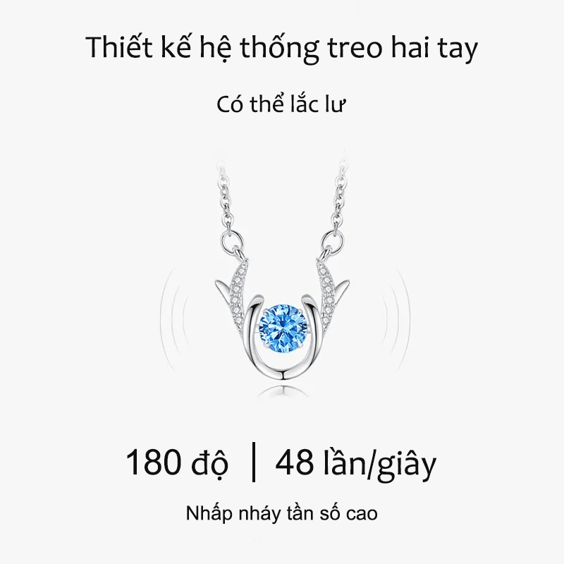 Dây Chuyền Bạc Hình Sừng Nai