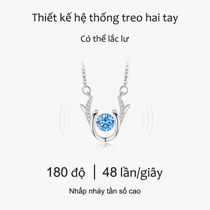 Dây Chuyền Bạc Hình Sừng Nai