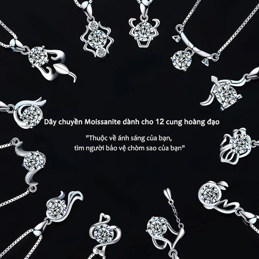 Dây Chuyền Moissanite Dành Cho 12 Cung Hoàng Đạo