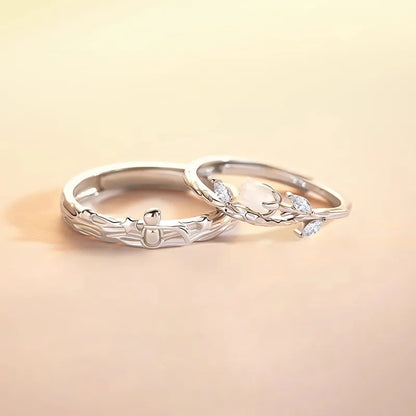 Nhẫn Đôi Hoàng Tử Bé Và Hoa Hồng