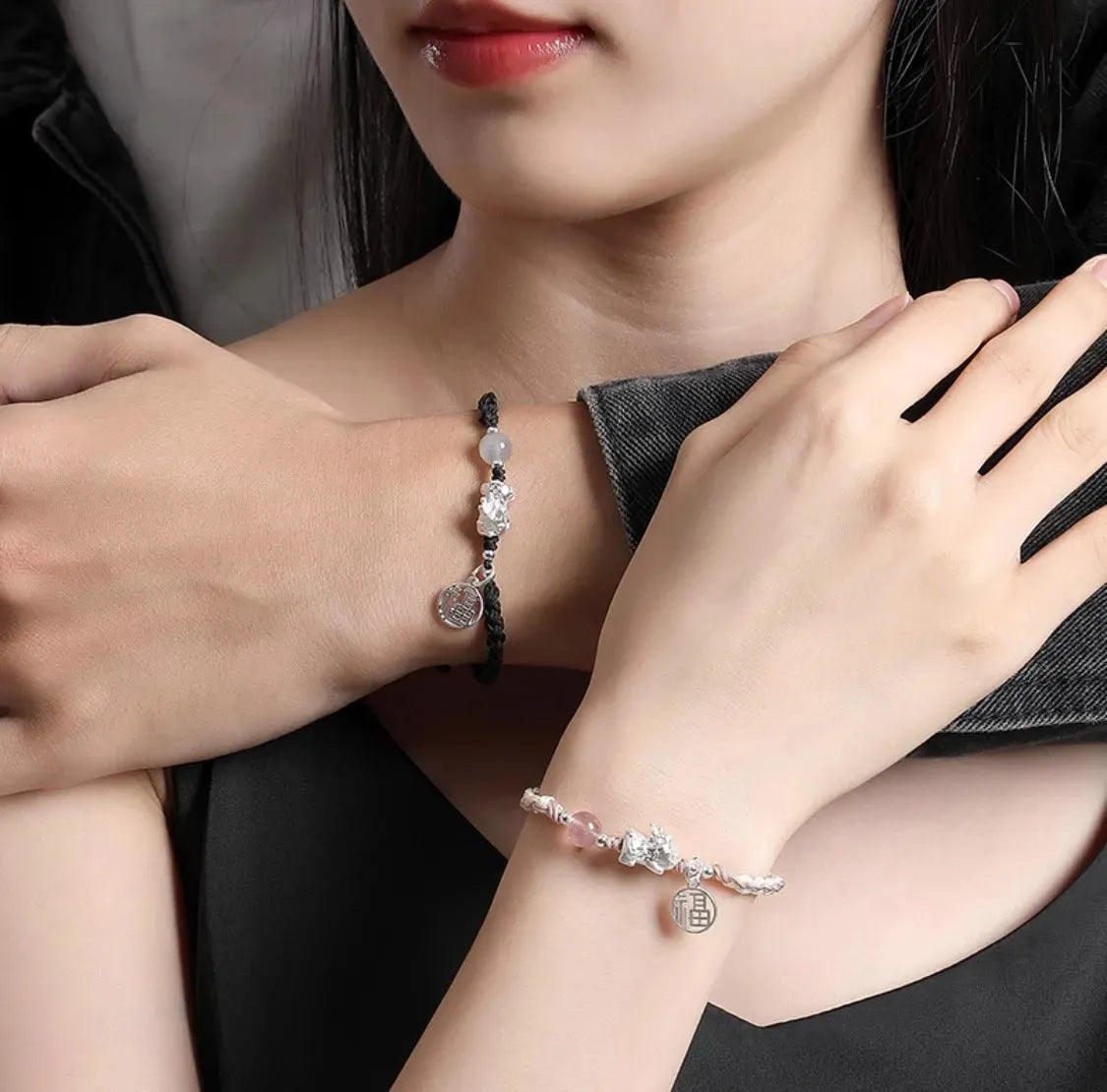 Vòng Tay Cặp Đôi Tỳ Hưu May Mắn
